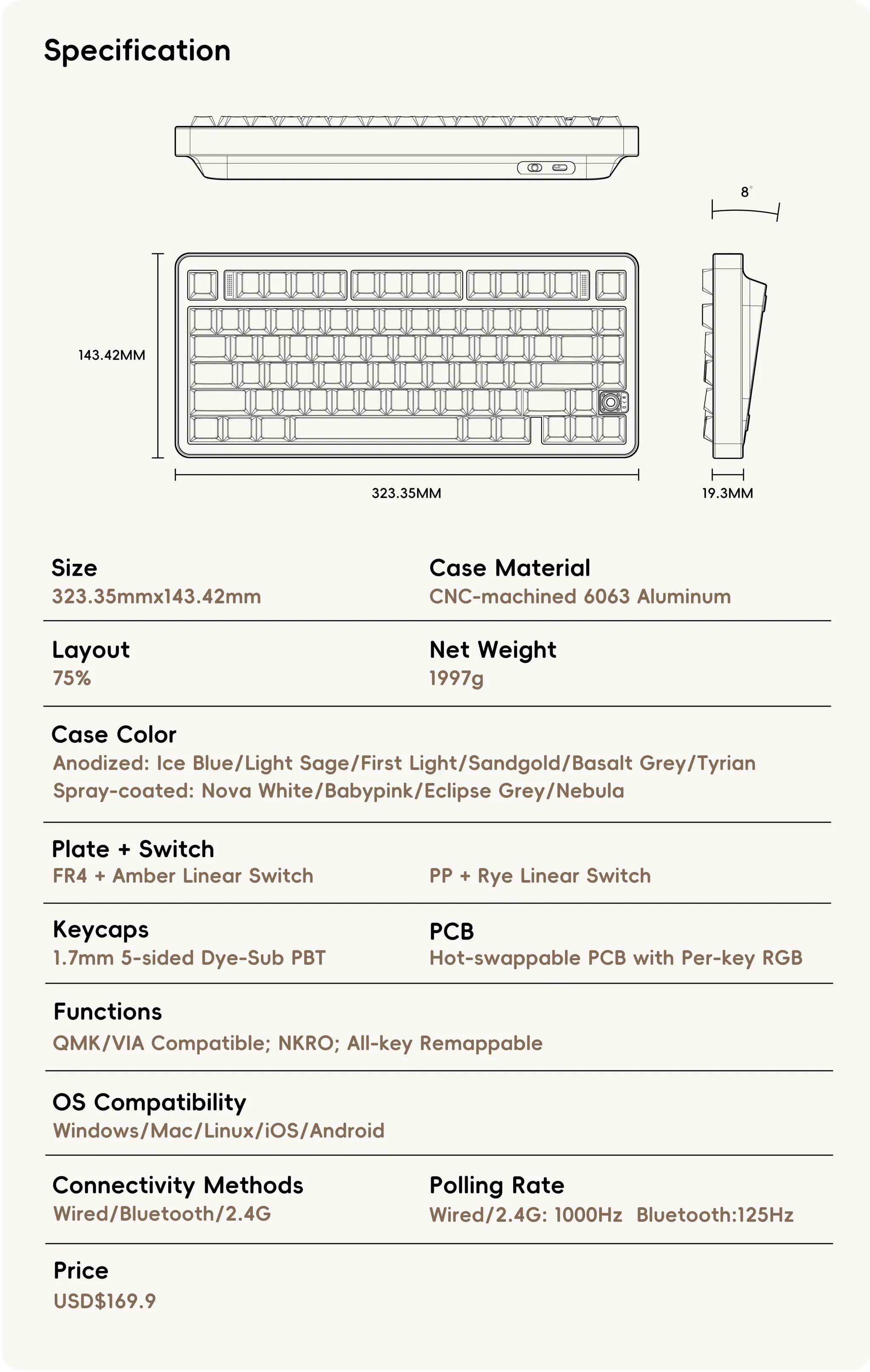 Evoworks - Evo75 Prebuilt Mechanical Keyboard Kit - Image 13